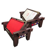 2 in 1 - 7Ft Red Pool Table Billiard become an Air Hockey Table with accessories - $2,299.00