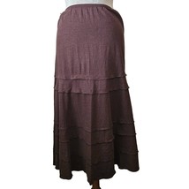 Brown Layered Maxi Skirt Size 10 - £19.33 GBP