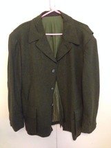 Orvis Vintage Wool Mens Coat Fly Fishers of Wales Loden Fishing size 44 - £83.09 GBP