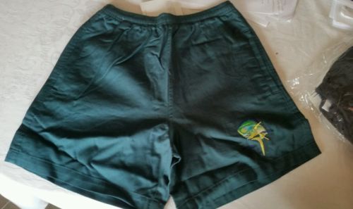 2 Guy Harvey Large Mouth Bass Cotton Sport Shorts, Small (Green and Blue) - $30.00