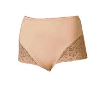 Hanes Shaping Brief with Lace. (2XLarge, Beige) - $15.99