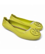 NEW Tory Burch Womens Minnie Travel Ballet Flats Blazing Yellow Neon Siz... - $218.81 CAD