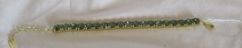 PARK LANE Limited Edition golden finish BALSAM green Impression Bracelet 7&quot;+2&quot; - £93.38 GBP