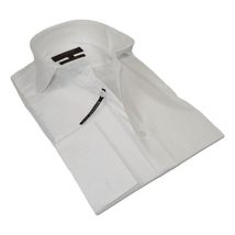 Men's Axxess Turkey Shirt 100% Egyptian Cotton 224-04 French Cuffs White image 6