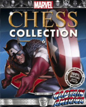 Eaglemoss Marvel Chess Collection Magazine / Comic #6 - Captain America - W King - £3.93 GBP