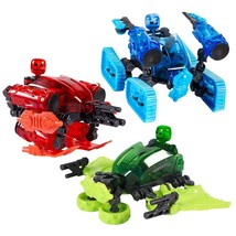 Klikbot Megabots  Pack Of Three  Green, Blue And Red - Toy Figures With Unique A - $76.99