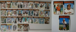 1986 Topps Baltimore Orioles Team Set of 35 Baseball Cards With Traded - £6.24 GBP