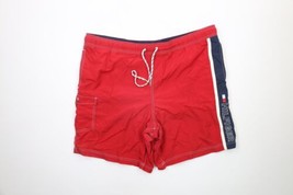 Vtg 90s Tommy Hilfiger Mens 2XLT Spell Out Color Block Lined Shorts Swim Trunks - £23.64 GBP