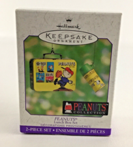 Hallmark Keepsake Christmas Ornament Peanuts Gang Lunch Box Set Vintage 2000 New - £19.74 GBP