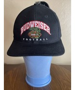 VTG 1998 Budweiser Football Lizard Hat Adjustable Hook &amp; Loop Deadstock ... - €16,02 EUR