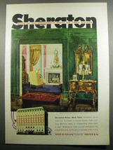 1955 Sheraton-Astor Hotel Ad - Suite of the Presidents on Times Square - £14.48 GBP