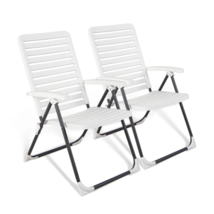 2 Pieces PP Folding Patio Chaise Lounger with 7-Level Backrest - Color: ... - $2,608.08 MXN
