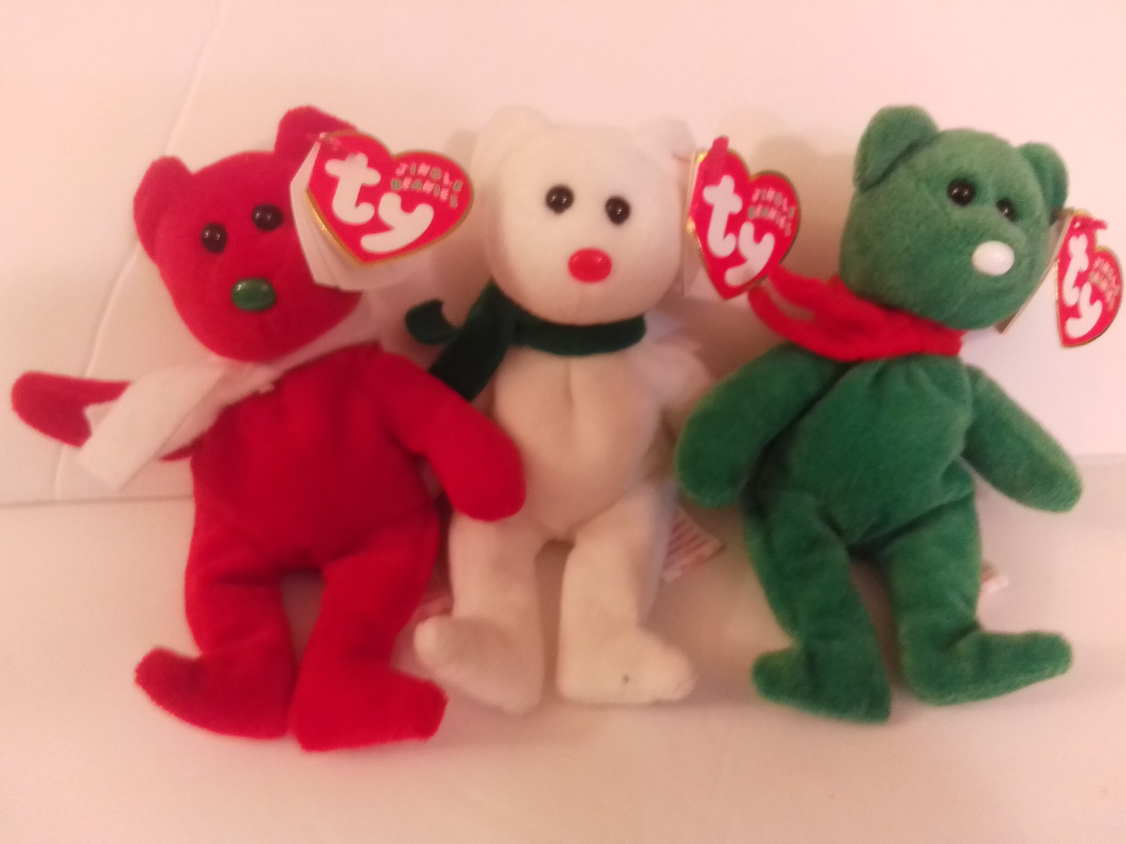 Primary image for TY 2007 Jingle Beanies Set of 3 Bears Lil' Flakes / Lil' Frosts / Lil Freezes