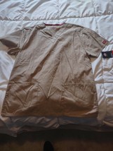 Dickies Size Small Scrubs Beige Shirt - $15.72