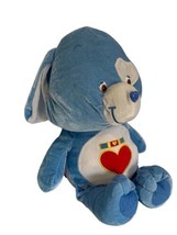 Care Bear Cousins Plush Dog Loyal Heart 2004 Blue 13  Plush Stuffed  Animal Toy  - $16.06