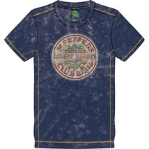 Blue Snow Wash The Beatles Sgt Pepper Drum Official Tee T-Shirt Mens Unisex - £26.90 GBP