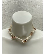 Vintage Handmade Puma Shell Choker Necklace Beach Ocean Estate Jewelry K... - $19.79