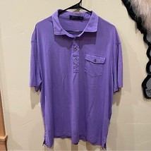 Polo Ralph Lauren Mens XXL Purple Soft Cotton Polo Front Pocket Workwear... - $24.54