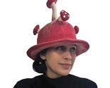 Terrapin Trading Ltd Nepalese Felt Hat | Red Mushroom | One Size | Festi... - $25.74