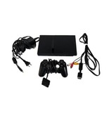 Sony PlayStation 2 Slim Console (Black) [SCPH-70001] + 2 MEMORY CARDS - $98.01