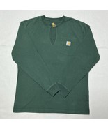 Carhartt Original Fit Long Sleeve Shirt Men’s Sz M Green Crew Neck To DI... - $178.78 MXN