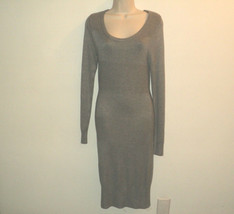 Torrid Sweater Dress Size Size 0 S/M Knit Gray Long Sleeves Scooped Neckline - £17.37 GBP
