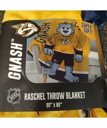 NHL Predators Sleep Squad Nashville Predators Gnash 60” x 80” Raschel Bl... - $68.71 CAD