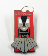 2002 Steam Locomotive Train Nashville TN Public Library Pin Black Grey Red...VTG - £7.47 GBP