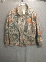 Outfitters Ridge Jacket Mens Large Camo Hunting Fishing Outdoors FUSION 3-D - $18.80