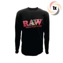 1x Shirt Raw Logo Ghost Shrimp Design Black Long Sleeve | L | 100% Cotton - £30.61 GBP