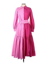 Nwt Christopher John Rogers X Target Long Sleeve Two-tone Pink Shirtdress 2 - £77.67 GBP