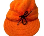 Stormy Kromer Cap Mens 7 1/4 Wool Blaze Orange Trapper Hunting Hat USA Y... - $25.69