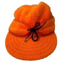 Stormy Kromer Cap Mens 7 1/4 Wool Blaze Orange Trapper Hunting Hat USA Y... - $25.69