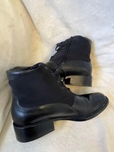 EUC Vintage Artiva Black Leather &quot;Brina&quot; Bootie Size 9 - £84.21 GBP