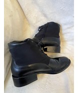 EUC Vintage Artiva Black Leather &quot;Brina&quot; Bootie Size 9 - £84.10 GBP