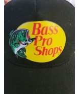 Bass Pro Shops Black Snapback Trucker Mesh Hat Cap - £7.84 GBP