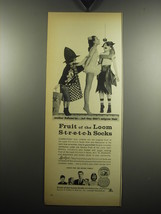 1957 Fruit of the Loom stretch Socks Ad - Another Hallowe'en.. - $18.49