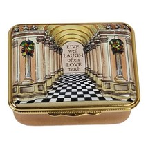Halcyon Days Enamel Live Well Laugh Often Love Much Trinket Pill Box Mothers Day - £220.29 GBP