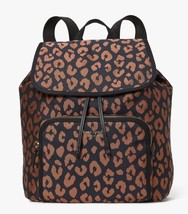 Kate Spade Sam Leopard Nylon Medium Backpack K4463 Cheetah NWT Leopardo $198 - £114.73 GBP