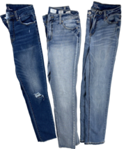 Time And Tru Jeans Womens Size 4  LOT OF 3 High Rise and Straight Denim ... - $19.79