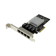 StarTech Network 4Port Gigabit Ethernet PCI Express Network Card Intel I... - £253.84 GBP
