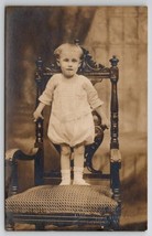 Richmond VA Darling Boy Forrest W Chiles Ornate Chair RPPC Postcard Y27 - £23.52 GBP