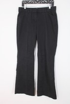 Theory 10 Black Max C Westside Flare Leg Cotton Stretch Pants Trousers - £24.27 GBP