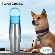 2024 New Portable Pet Dog Water Bottle Soft Silicone Leaf Design For Dog Pets Ou - £20.69 GBP