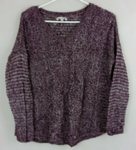 Sonoma Women&#39;s Burgandy V-Neck Sweater Size Medium - £10.07 GBP
