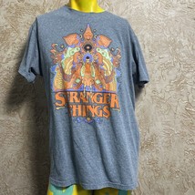 Stranger Things™ Gray Graphic T-Shirt L - £8.88 GBP