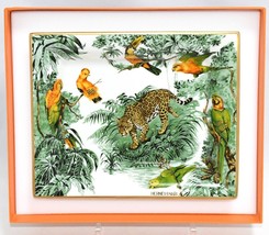 Hermes Carnets d&#39;Equateur Change tray porcelain Ashtray plate panther jaguar - £747.25 GBP