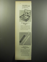 1951 Mark Cross Advertisement - English Wicker Sewing Center and Desk Shears - £14.38 GBP