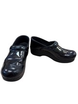 Dansko Womens Black Leather Clogs Shoes Size 8.5 SKU 7180 - $41.60