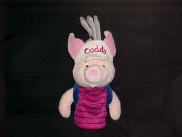 11&quot; Disney Caddy Piglet Plush Golf Headcover Holding Golf Clubs Winnie The Pooh  - £47.36 GBP